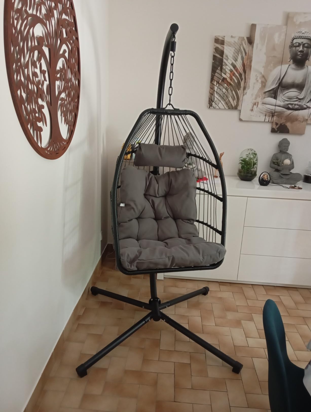 Scaun hamac tip ou, design pliabil